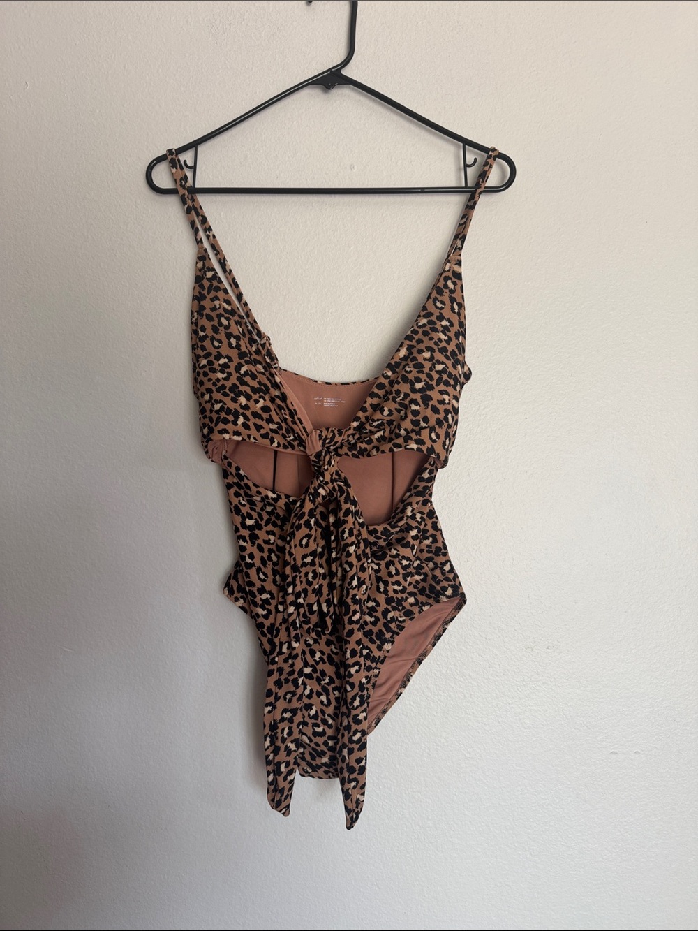 aerie Brown and Black Leopard One-Piece Swimsuit